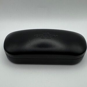 Black Coach New York hard, clamshell sunglasses case